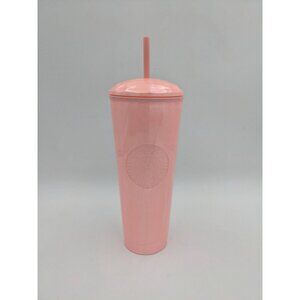 Starbucks pink marble Blush venti tumbler with‎ straw 24oz 2021